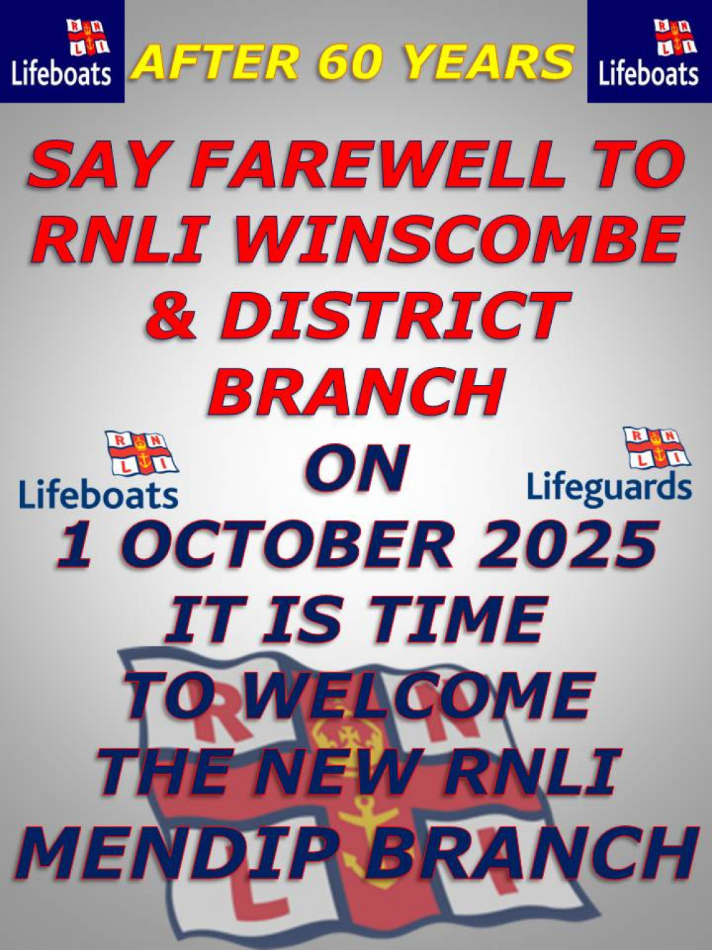 RNLI WINSCOMBE BRANCH - OUR NEW NAME – RNLI MENDIP BRANCH