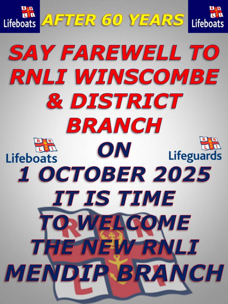 RNLI WINSCOMBE BRANCH - OUR NEW NAME – RNLI MENDIP BRANCH
