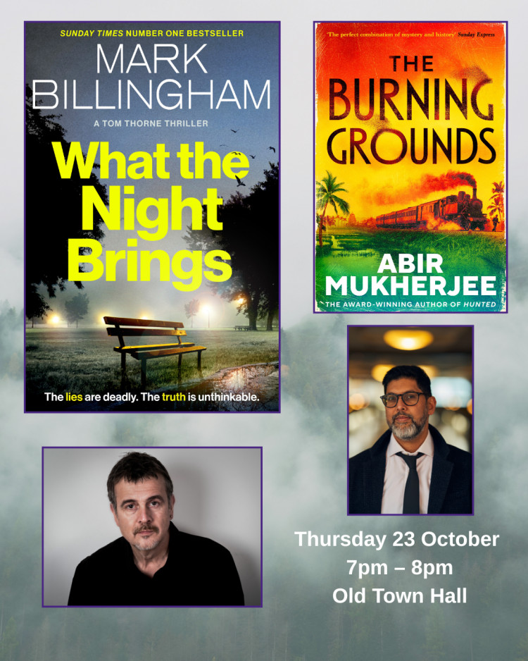 An evening with Mark Billingham: In conversation with Abir Mukherjee