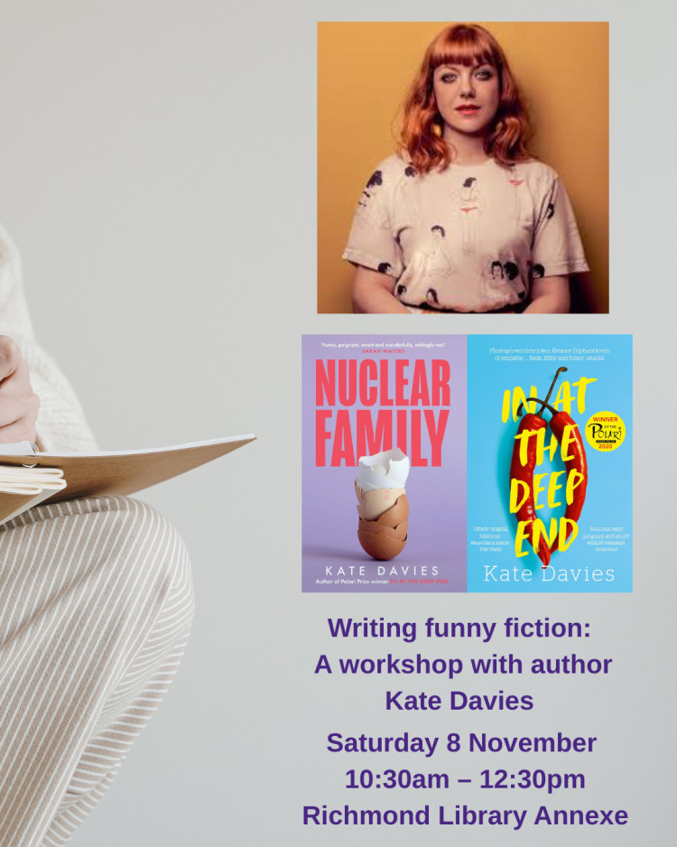 Writing funny fiction: A creative workshop with author Kate Davies  