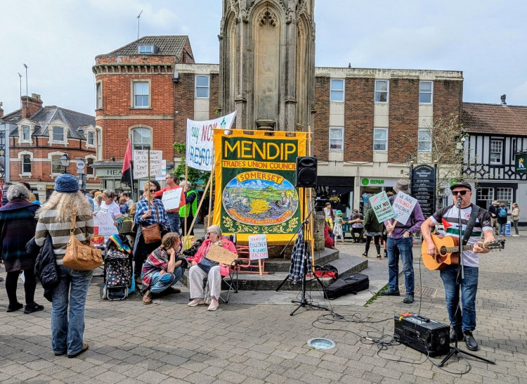 Protesters in Glastonbury will rally on Saturday, September 27, against threats to basic rights, including refugee, LGBT+, and women's protections.