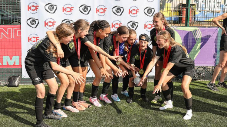 Kingston's Girls Football team at the London Youth Games (Credit: Kingston Council)