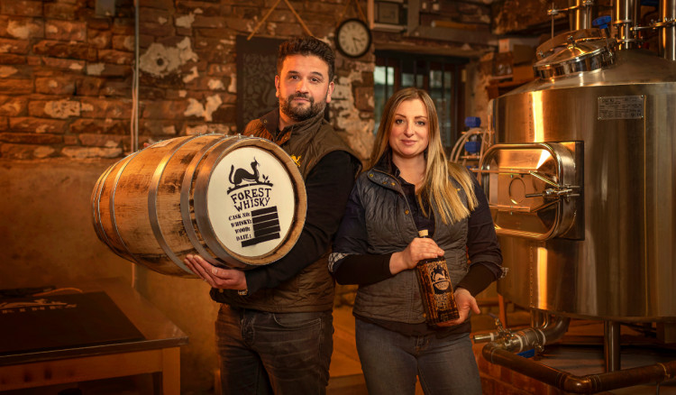 Karl and Lindsay Bond, co-owners of Forest Distillery (Credit: Forest Distillery)