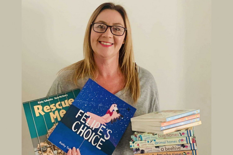 Rebecca Winfield is seeking support so Literacy for Life can donate books to local children this Christmas. (Supplied)