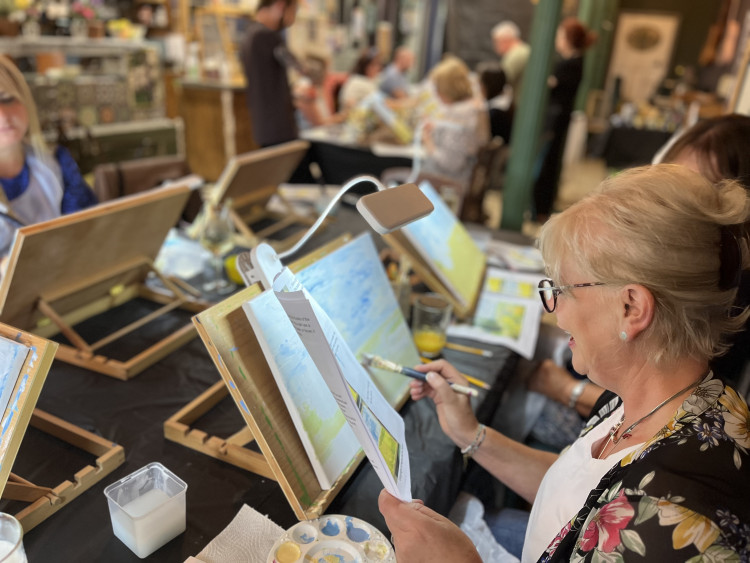 Prosecco and a Paintbrush