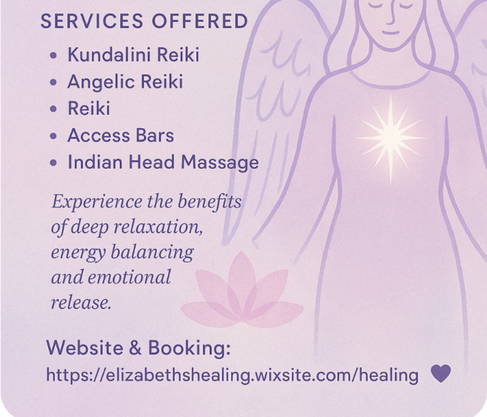 Elizabeth’s Healing offers a calm and supportive environment for spiritual and emotional well-being.