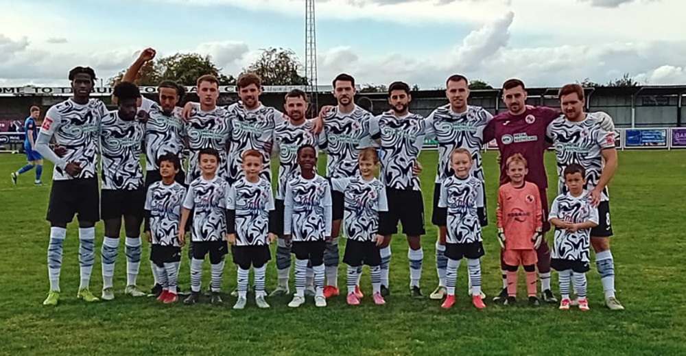  Tilbury U7s Tigers were the matchday mascots. 