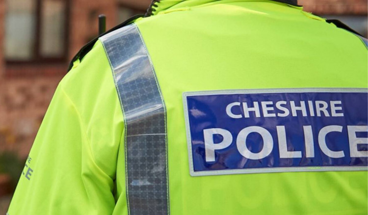 Police are at the scene of a suspected WWII ordnance in Mottram St Andrew (Credit: Cheshire Police)