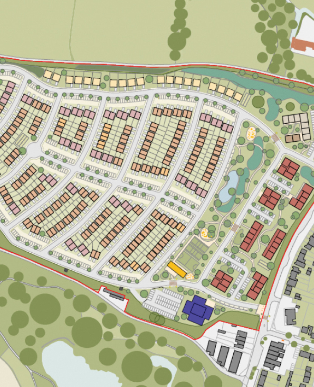 How the estate would be laid out