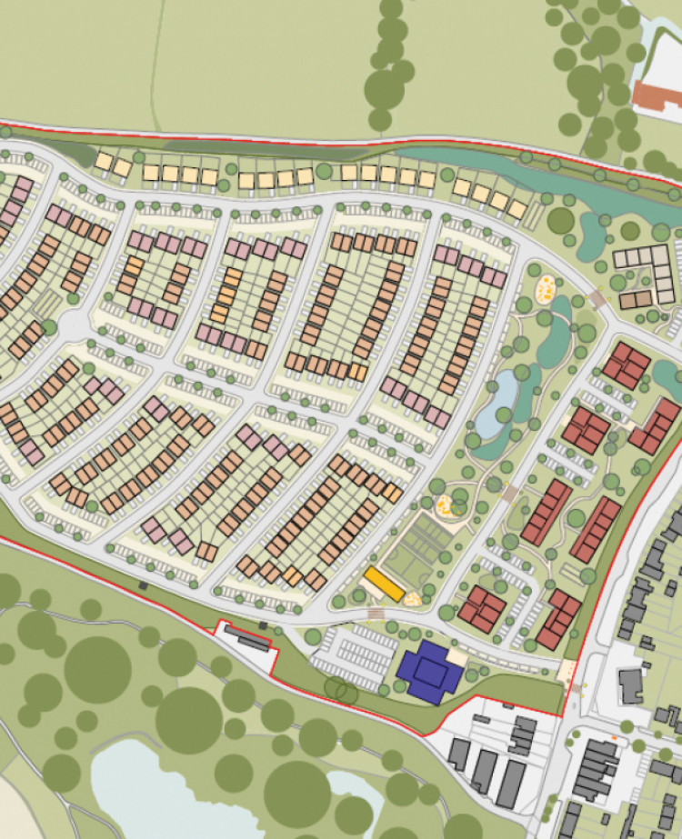 How the estate would be laid out