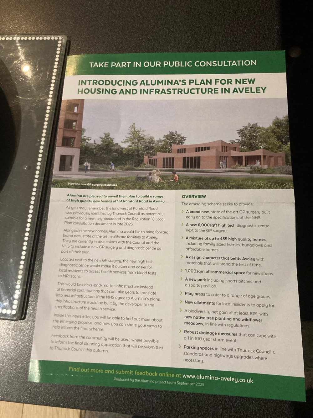 Residents have been shown a leaflet outlining the plans