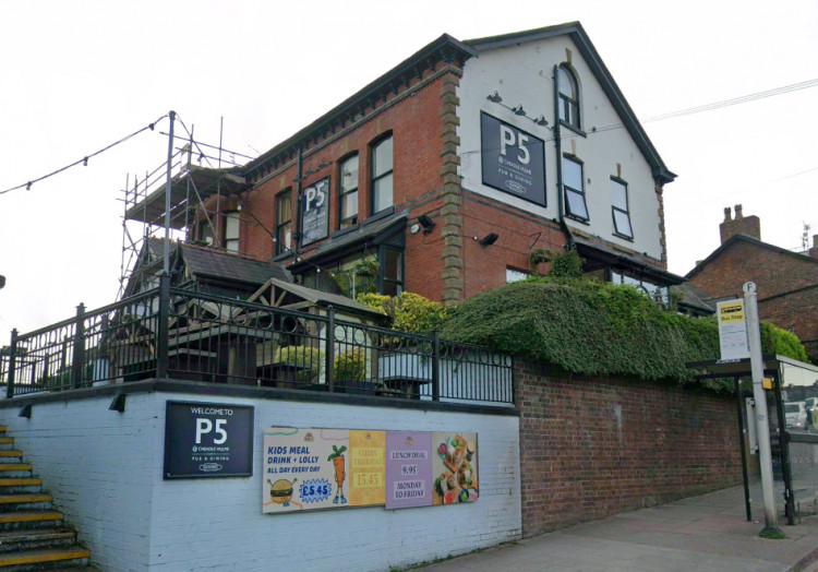 What was formerly Platform 5 in Cheadle Hulme is undergoing an extensive refurbishment to transform it into a new pub - The Station House (Image - Google Maps)