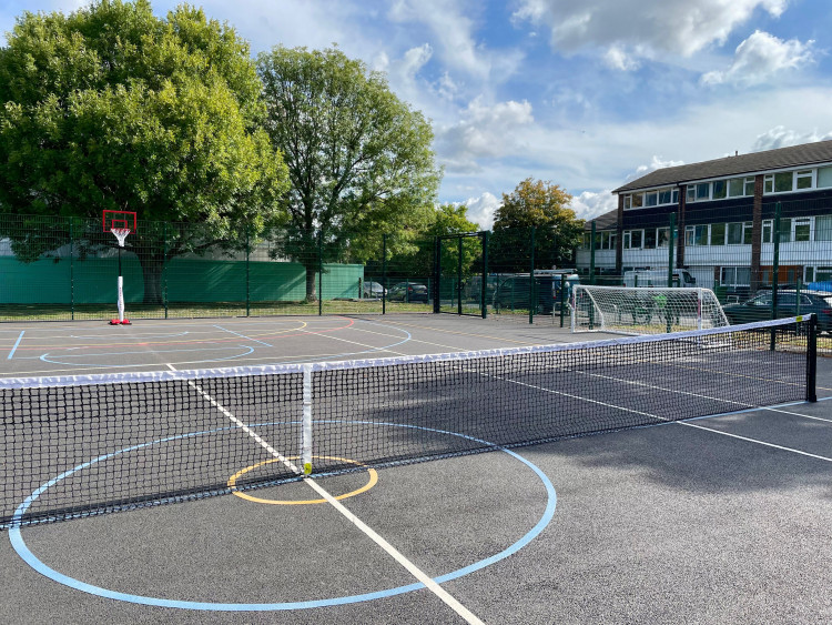The new multi-use games area benefits St Richard's CE Primary School and the wider Ham community (credit: Richmond Council).