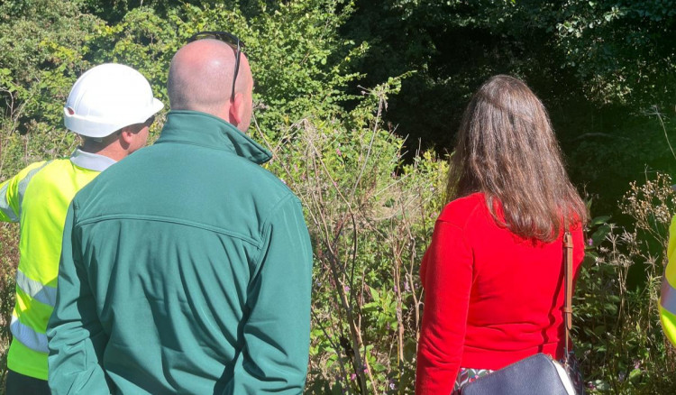 Congleton MP Sarah Russell recently invited United Utilities for a tour of the constituency (Credit: Sarah Russell)