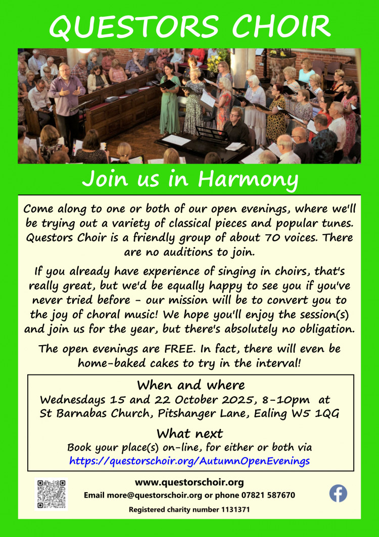 Questors Choir Open evenings