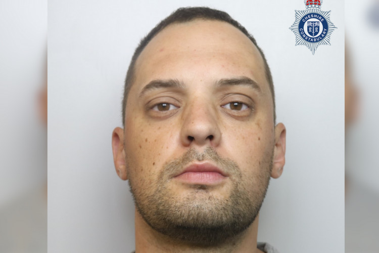 The 35-year-old of no fixed address is known to frequent the Chester area (Image via: Cheshire Constabulary)
