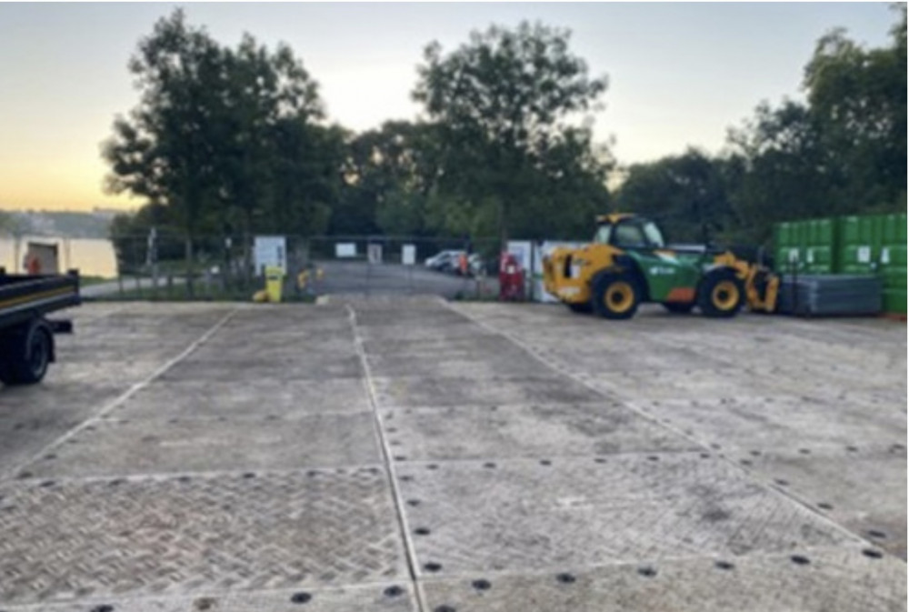 Work to Teddington Launch Lock started earlier this month (Credit: Richmond Council)