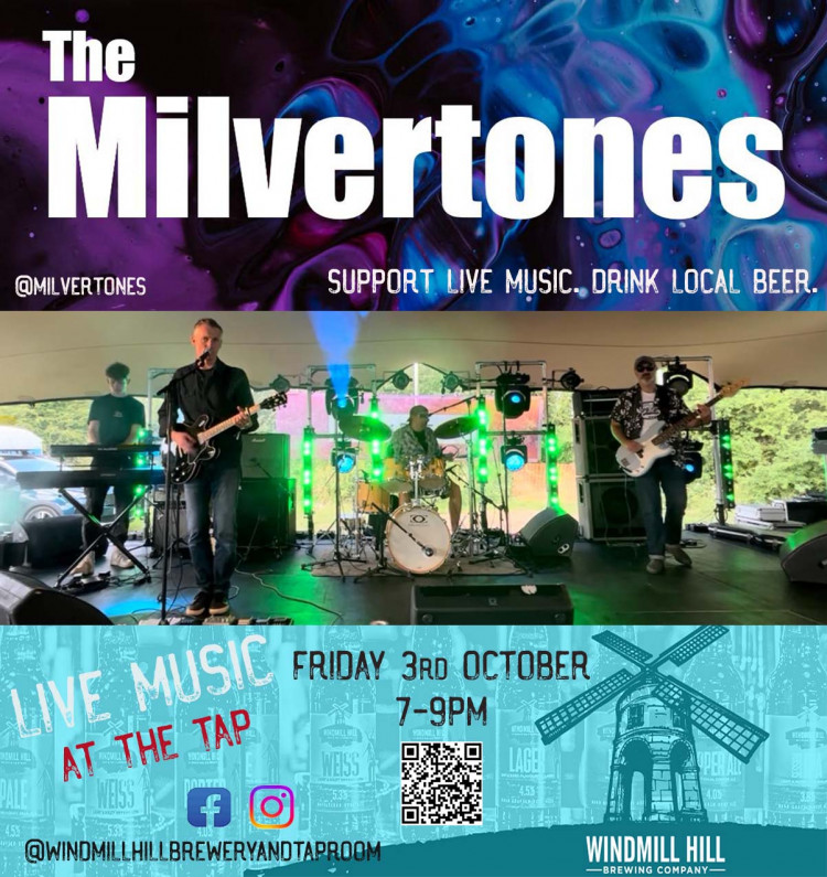 The Milvertones at Windmill Hill Brewery this Friday 