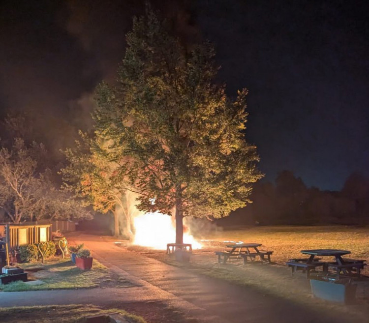 Last night's fire.