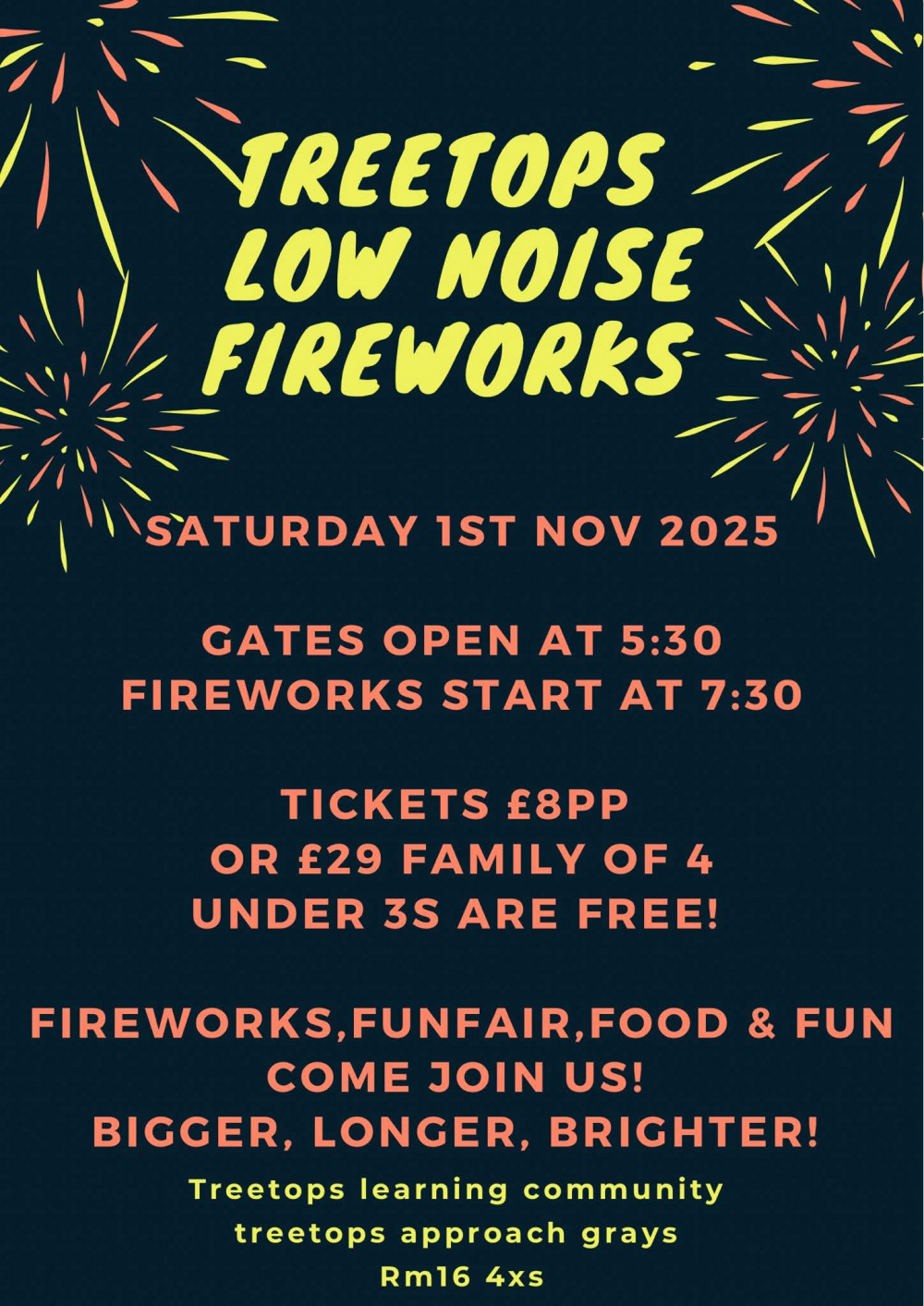 Low Noise Fireworks Display