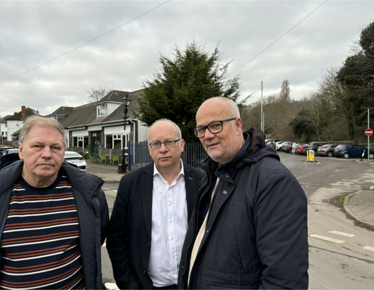 From left: Vale of Glamorgan Council ward councillors for Baruc, Nic Hodges, Steffan Wiliam and Mark Hooper.