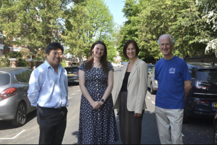 Kitson Road, Barnes is the borough’s first fully permeable street (credit: Richmond Council).