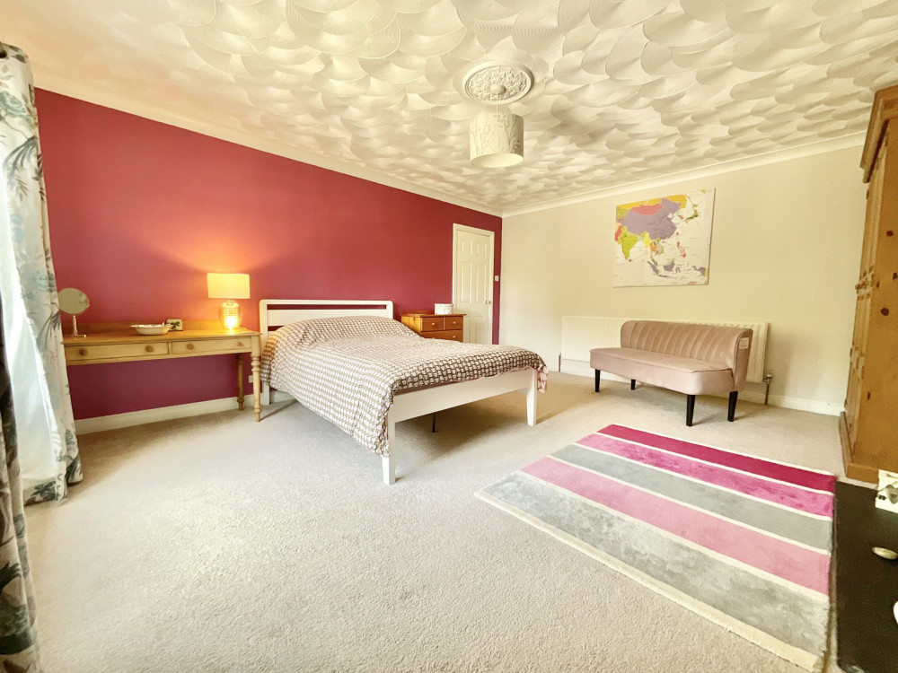 One of four bedrooms (Credit: James Du Pavey).