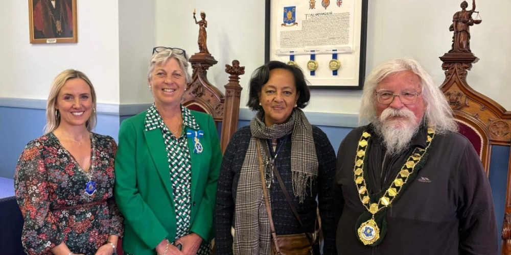 Princess Esther Selassie Antohin of Ethiopia visited Glastonbury on Saturday, 27 September 2025, to celebrate ties with Lalibela and was welcomed by local dignitaries.