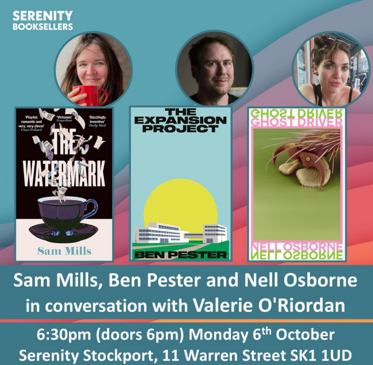 Sam Mills, Ben Pester and Nell Osborne in conversation with Valerie O'Riordan