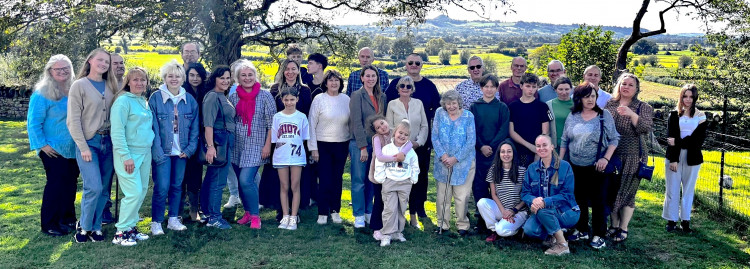 Wells Community Network volunteers with the Ukrainian refugees at yesterday’s event   Photo: Philip Welch