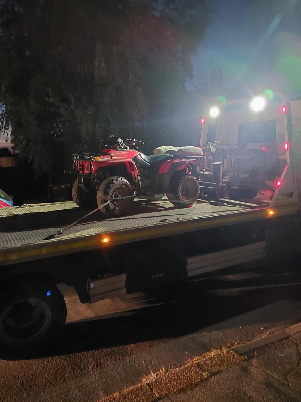 One of the seized bikes 