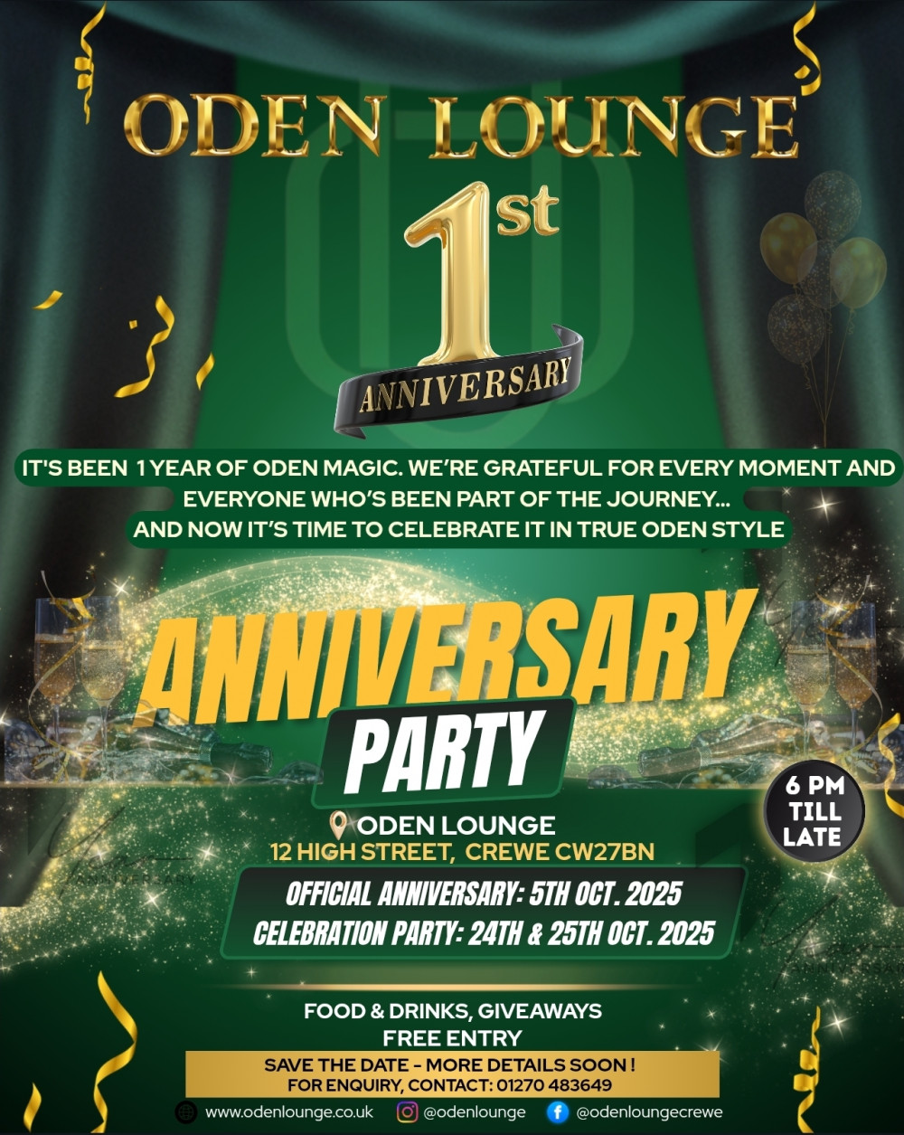 1st Anniversary Celebration Party 1st Anniversary Celebration Party
