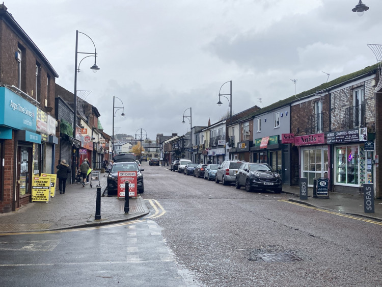 Castle Street in Edgeley has been said to have an ‘excessive clustering of takeaways, vape shops and barbershops' (Image - Nub News)