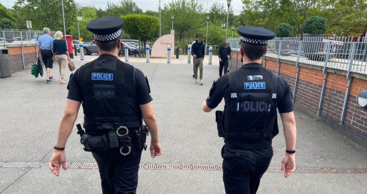 Police officers at Lakeside