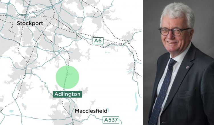 Councillor Michael Beanland wants to know why they weren’t informed of proposals for a 20,000-home new town at Adlington (Credit: NTT/CEC)