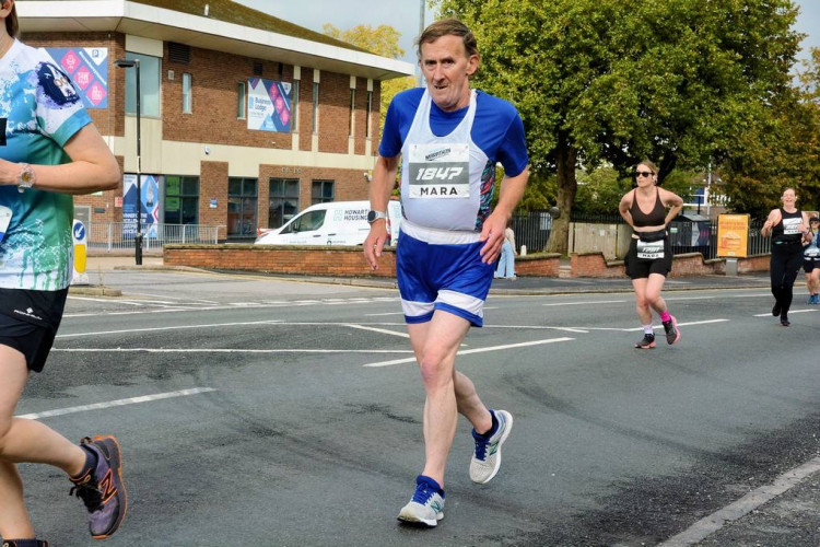 Tony Knight died after completing this year's Potters 'Arf. (Supplied)