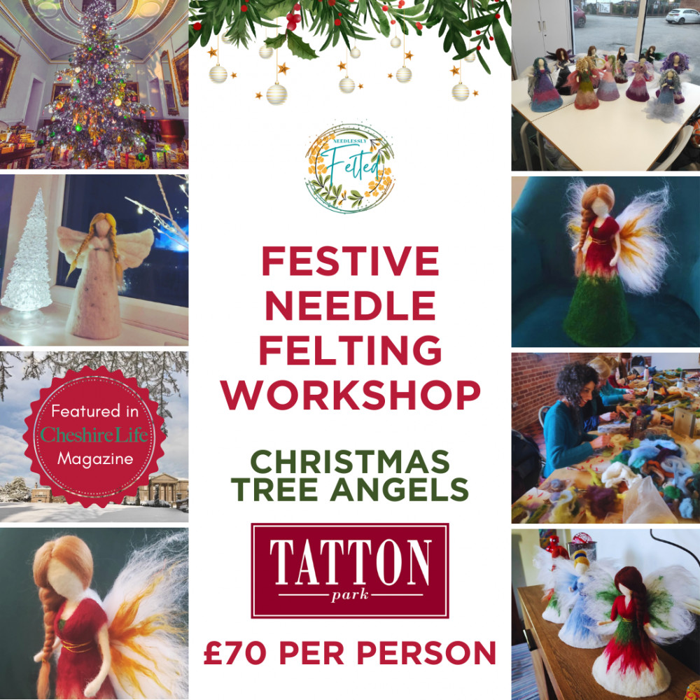 Festive Needle Felting Workshop: Christmas Tree Angels Festive Needle Felting Workshop: Christmas Tree Angels