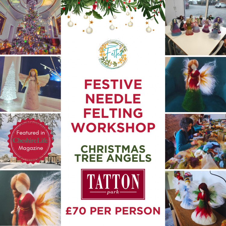 Festive Needle Felting Workshop: Christmas Tree Angels Festive Needle Felting Workshop: Christmas Tree Angels
