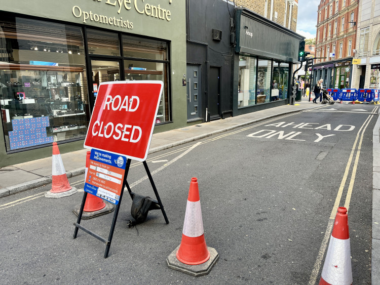 Various roadworks in and around Richmond this week (credit: Cesar Medina).