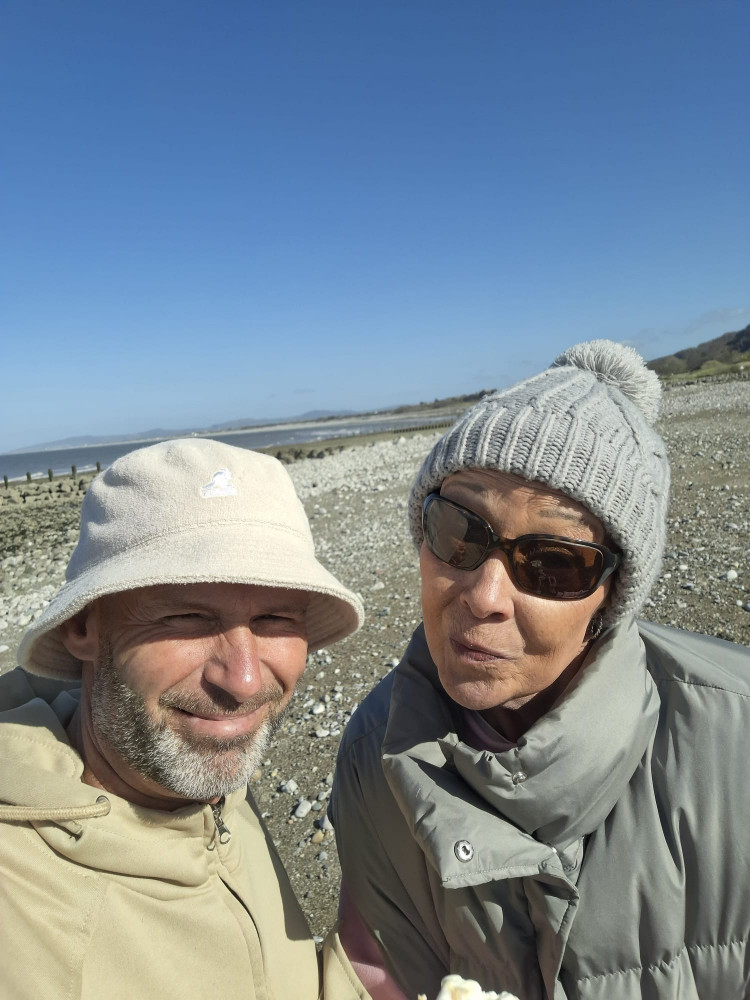 Nantwich's Mel Leverton who's receiving palliative care for cancer and is now raising awareness to ensure cancer is spotted early. Pictured with her partner. (Photo: Mel  Leverton)