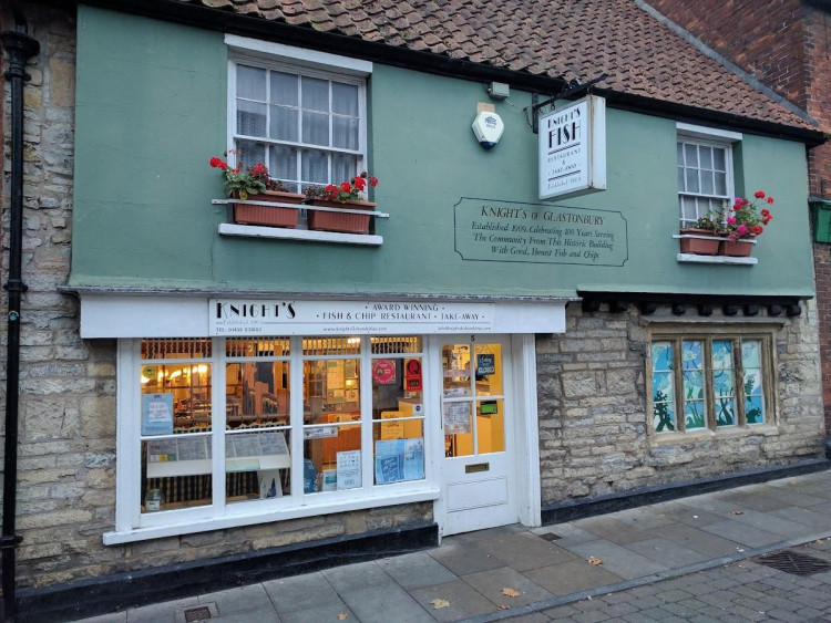 Knights Fish & Chips in Glastonbury is shortlisted for UK's best takeaway at the 2026 National Fish & Chip Awards.