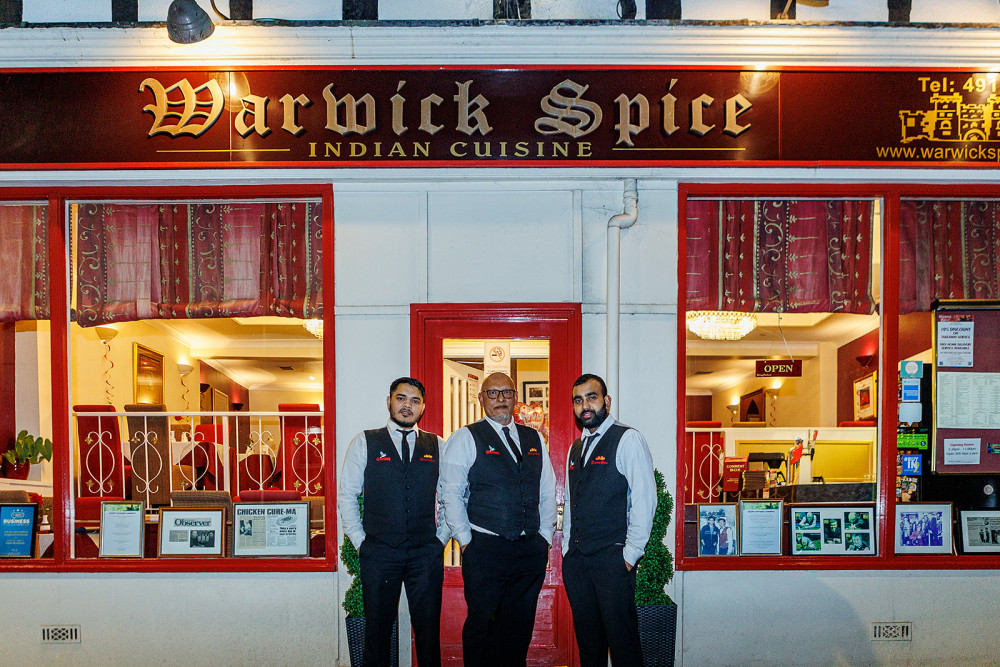 From left - Waiter Shaf Tahir, Head Waiter Shafi Miah and Floor Manager Titu Miah (image supplied) From left - Waiter Shaf Tahir, Head Waiter Shafi Miah and Floor Manager Titu Miah (image supplied)