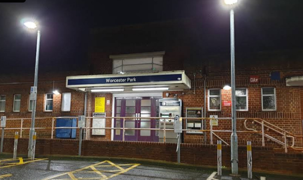 A man was pushed into the tracks at Worcester Park Railway Station on Tuesday, 30 September (Image via Google Maps)