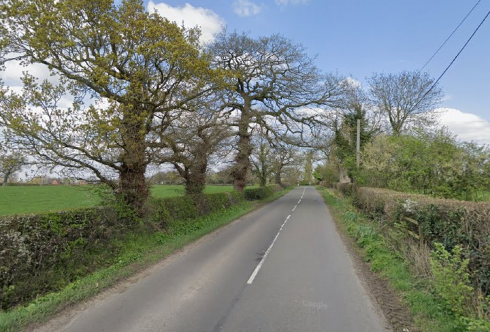 A man was hospitalised after a crash on Brookhouse Lane in Minshull Vernon. (Google)