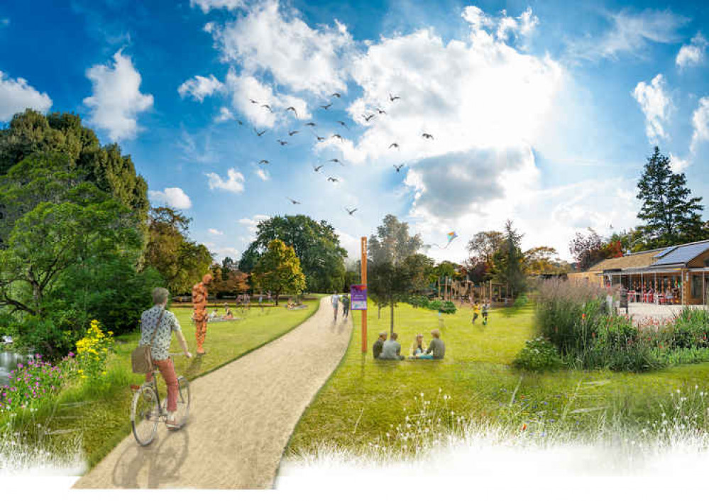 An artist's impression of the new eco park