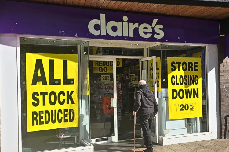 Claires in Crewe is set to close. (Image: Nub News)
