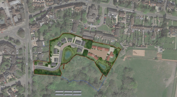 Outline plans for the 22 new homes in Knowle (image via planning application)