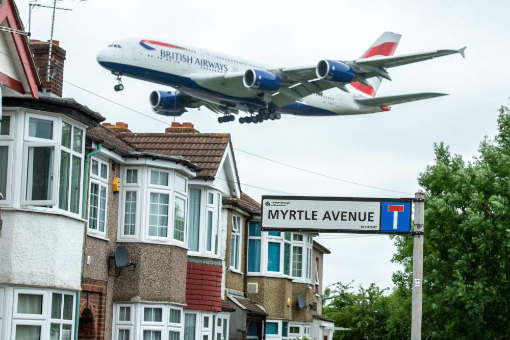 A new study warns that rising temperatures will cause aircraft to stay lower for longer after take-off, increasing noise pollution for thousands living near major airports across Europe (credit: Tony Kershaw/SWNS).