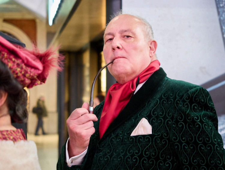 The Community Brain  volunteer, Ian Turnball, dressed in a 1920s-era outfit. (Credit: Oliver Monk/The Community Brain)