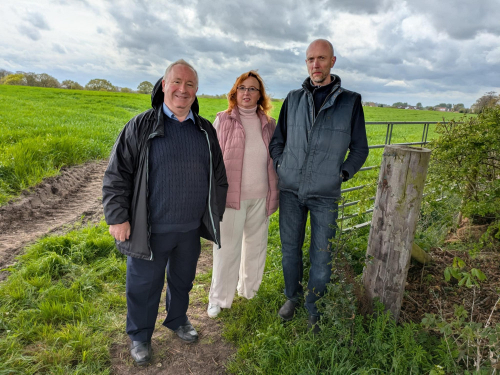 Dennis Smith (far left) has revealed his thoughts on the Bloor homes plan in Sandbach. (Photo: Nub News) Dennis Smith (far left) has revealed his thoughts on the Bloor homes plan in Sandbach. (Photo: Nub News)